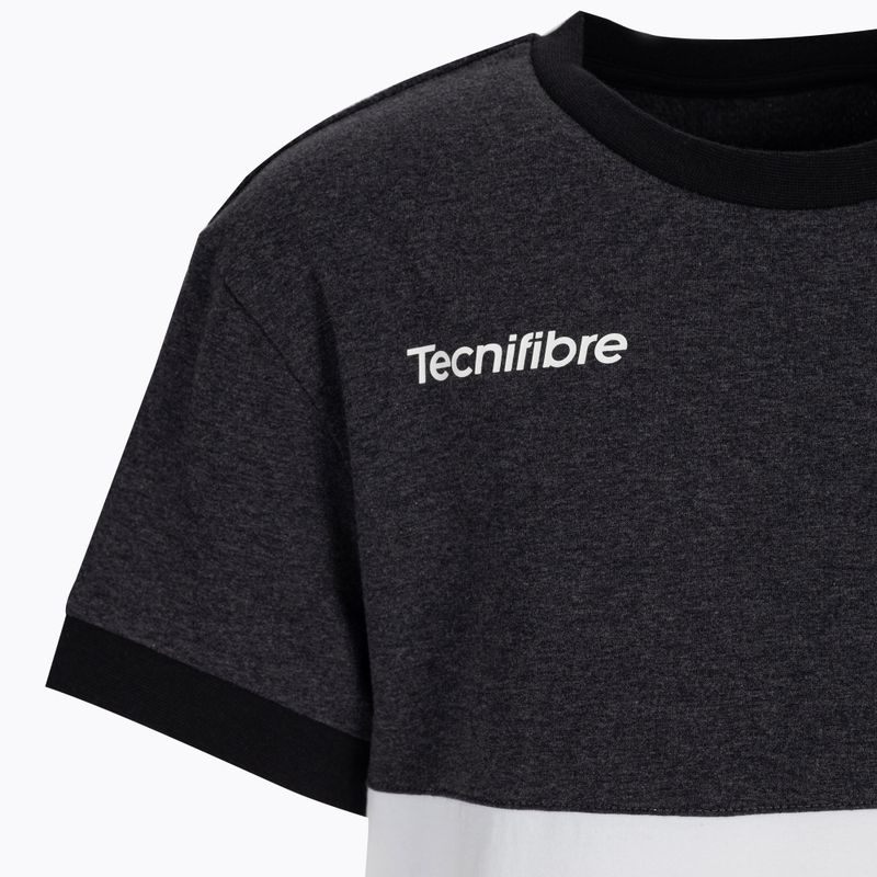 Tecnifibre Stretch bielo-čierne detské tenisové tričko 22F1ST F1 3