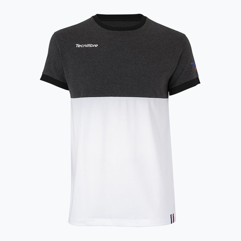 Tecnifibre Stretch bielo-čierne detské tenisové tričko 22F1ST F1 6