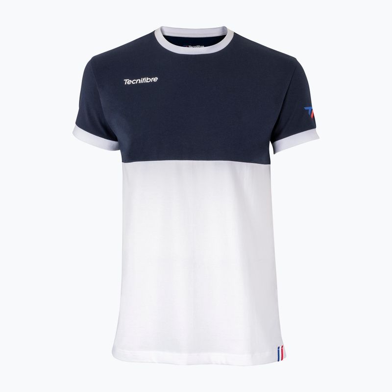 Tecnifibre F1 Stretch pánske tenisové tričko tmavomodré a biele 22F1ST