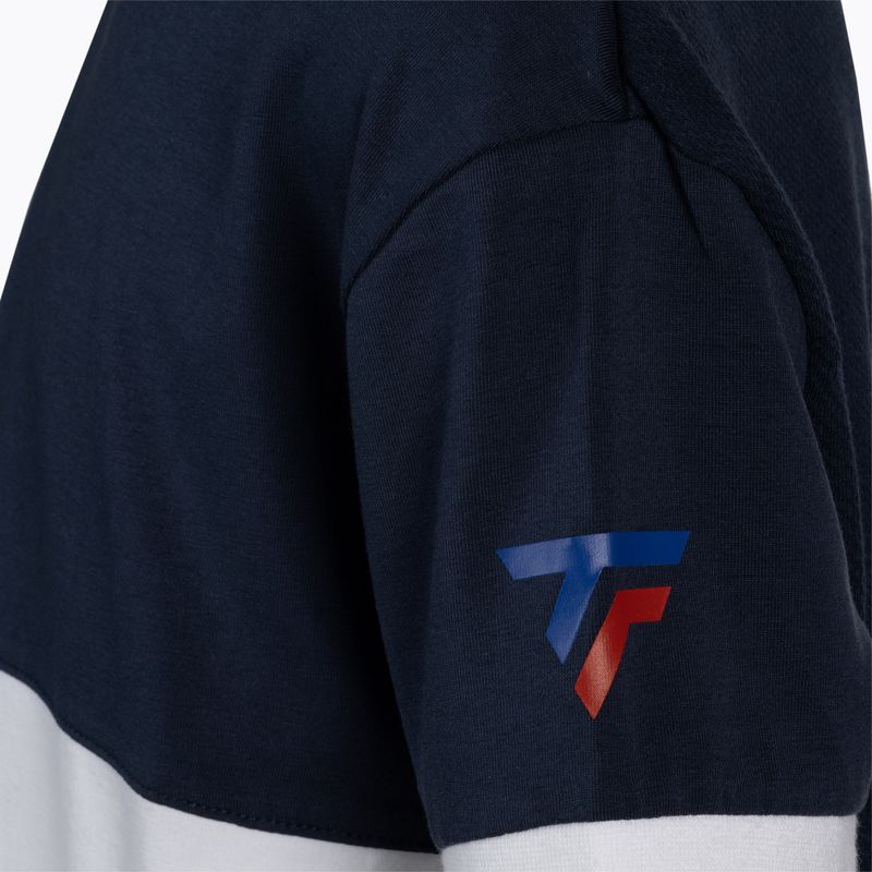 Tecnifibre Stretch bielo-modré detské tenisové tričko 22F1ST F1 4