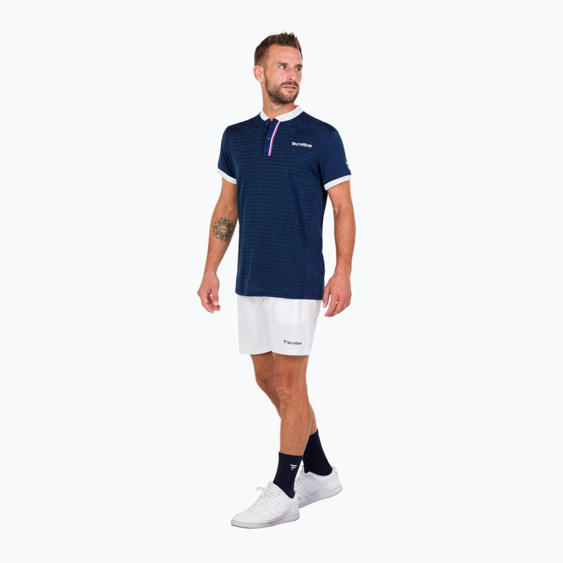 Pánske tenisové tričko Tecnifibre Polo blue 22F3PO F3 3