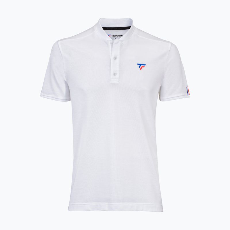 Pánske tenisové tričko Tecnifibre Polo Pique white 25POlOPIQ