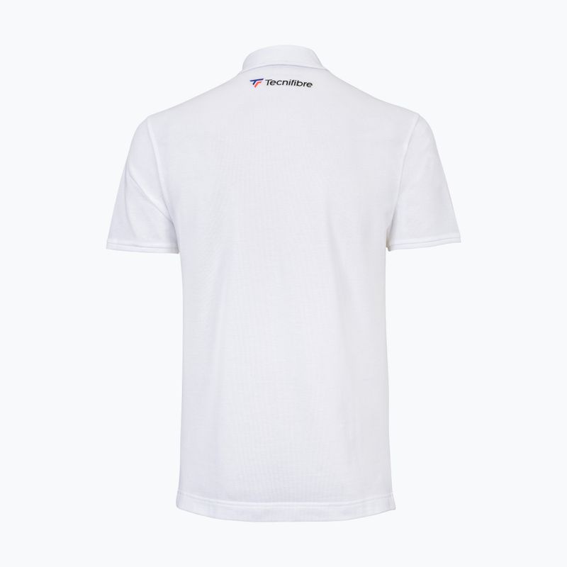 Pánske tenisové tričko Tecnifibre Polo Pique white 25POlOPIQ 2