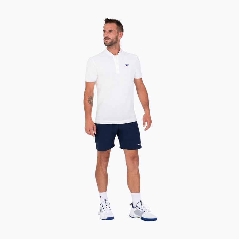 Pánske tenisové tričko Tecnifibre Polo Pique white 25POlOPIQ 3