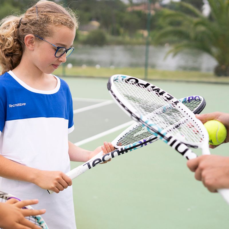 Detská tenisová raketa Tecnifibre Tempo 19 biela 14TEMP192E 9