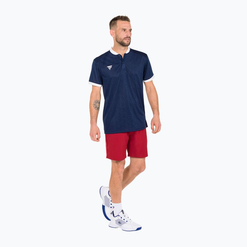 Pánske tenisové polo tričko Tecnifibre Team Mesh navy blue 22MEPOMA32