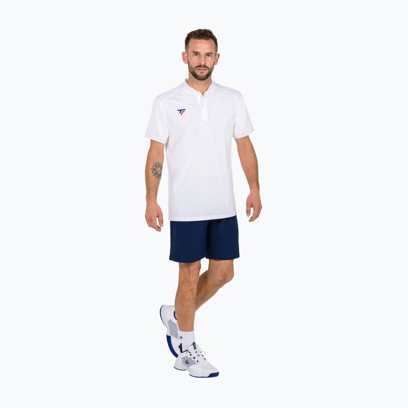 Pánske tenisové polo tričko Tecnifibre Team Mesh white 22MEPOWH34