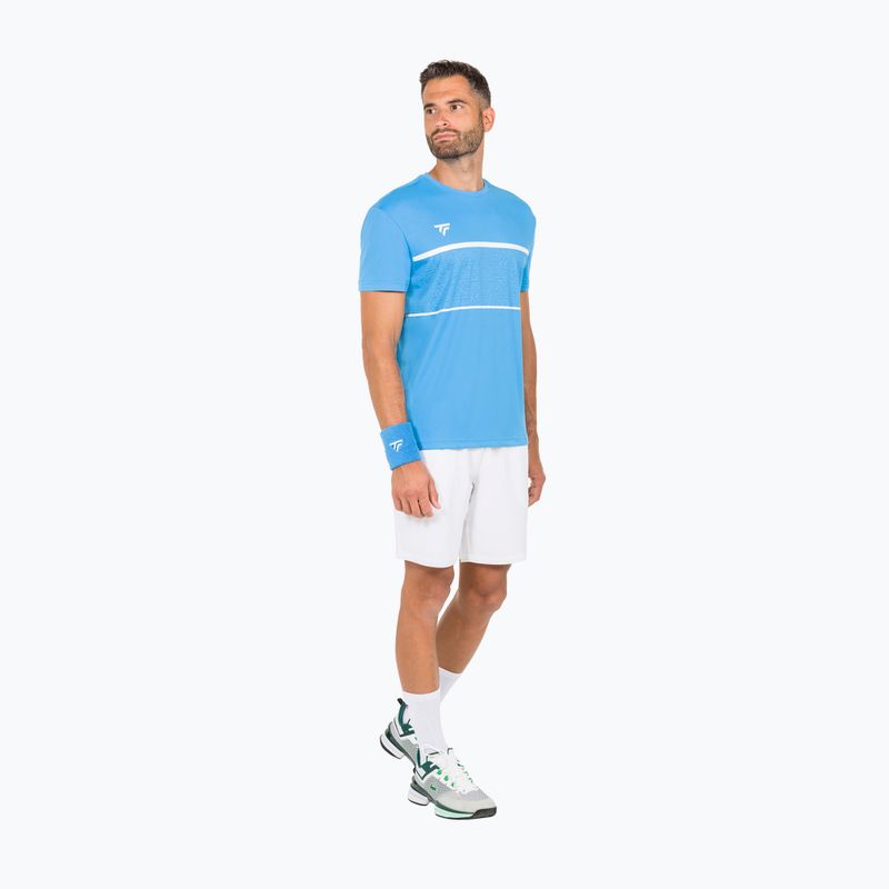 Pánske tenisové tričko Tecnifibre Team Tech Tee blue 22TETEAZ35