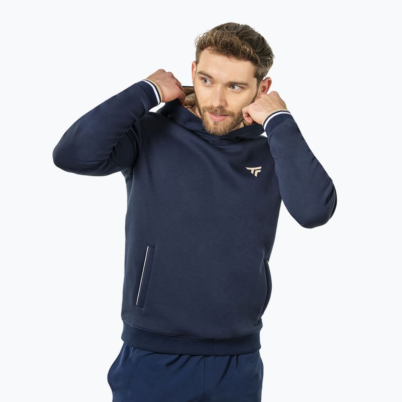 Mikina Tecnifibre Fleece Hoodie navy 3