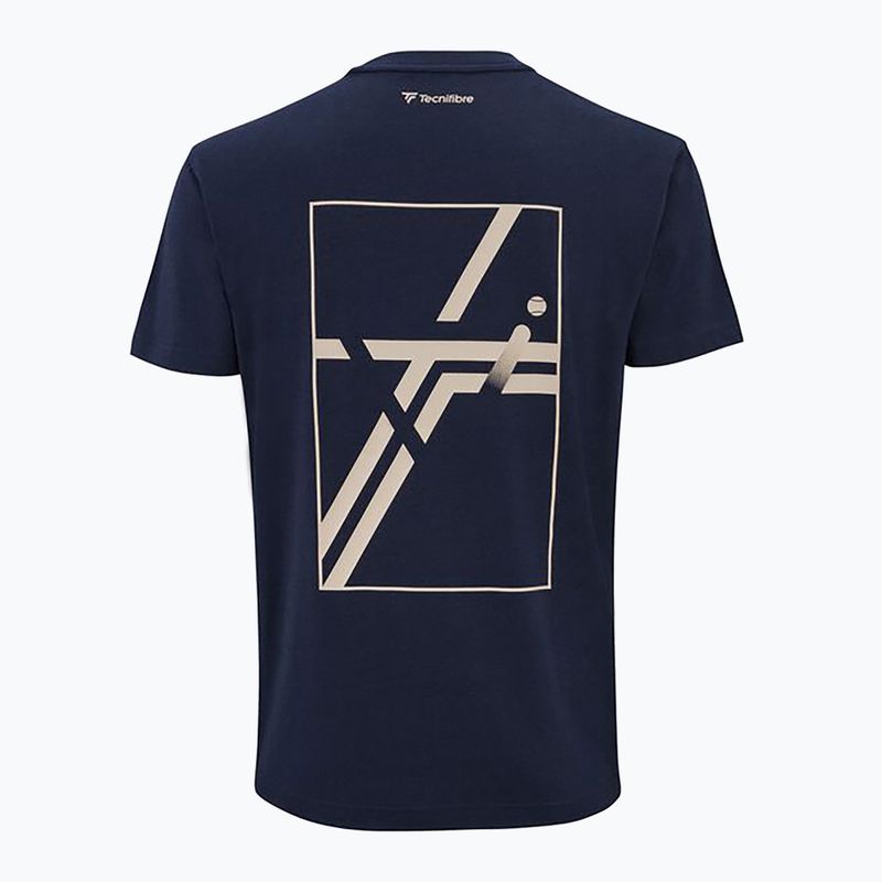 Pánske tričko Tecnifibre Graphic Tee navy 5