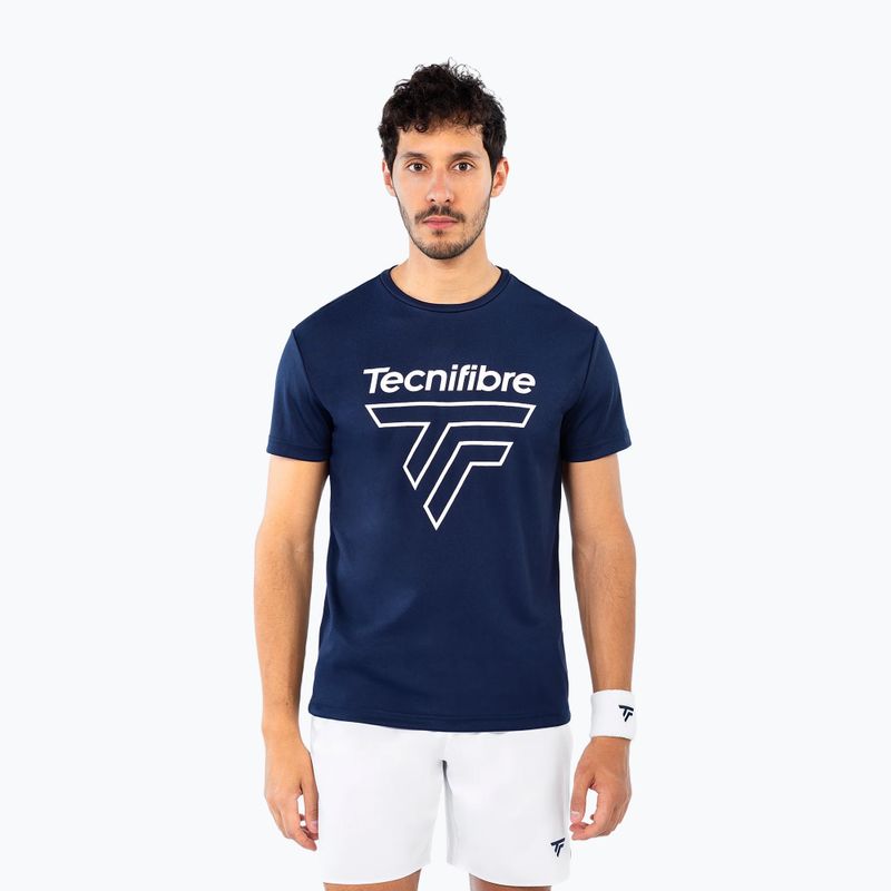 Pánske tenisové tričko Tecnifibre Team Corpo Tee navy blue