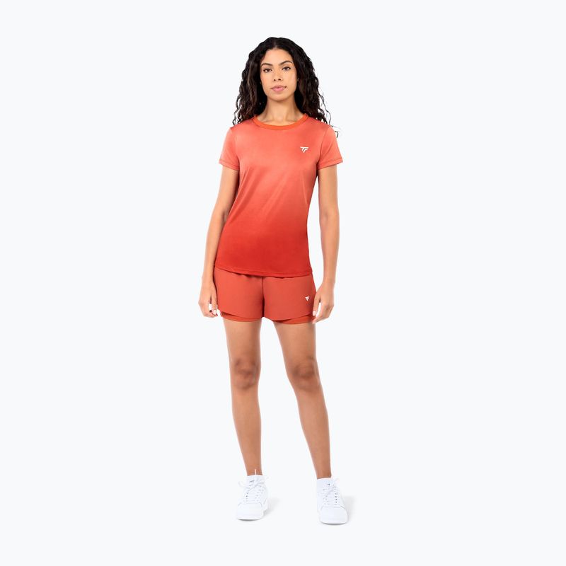 Dámske tenisové tričko Tecnifibre Team X-Loop terracotta 2