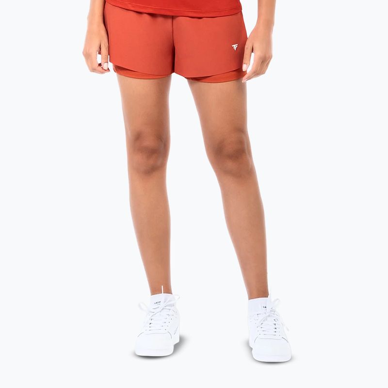 Dámske tenisové šortky Tecnifibre Team Stretch Short W terracotta