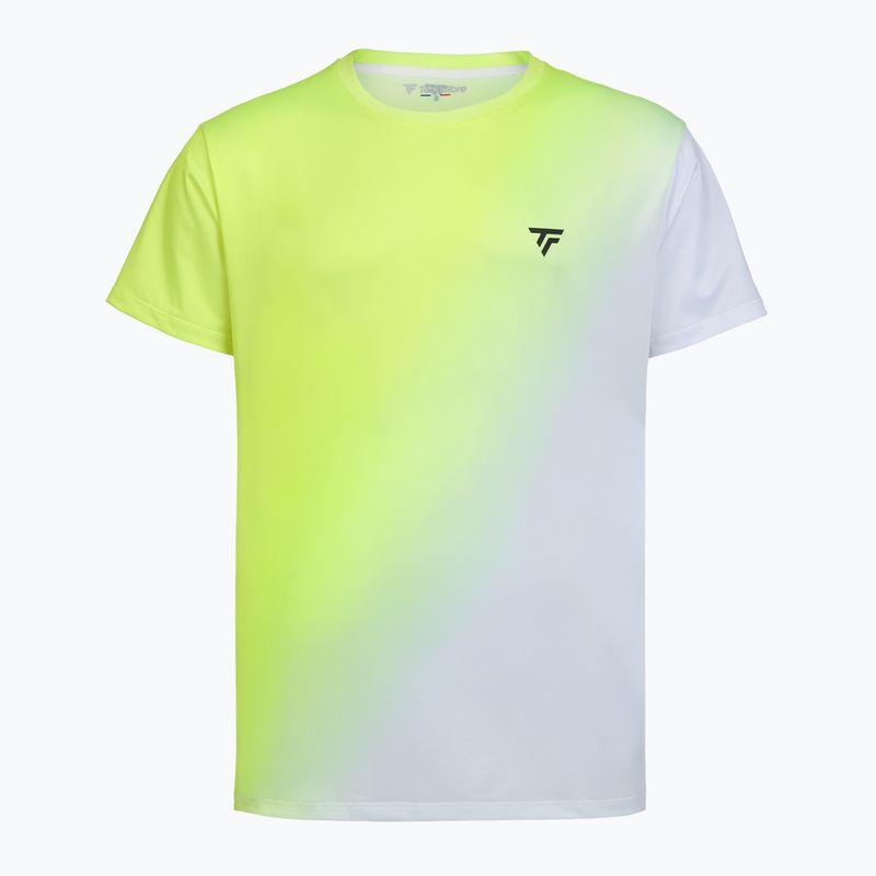 Pánske tenisové tričko Tecnifibre X-Loop Tee white/yellow 4