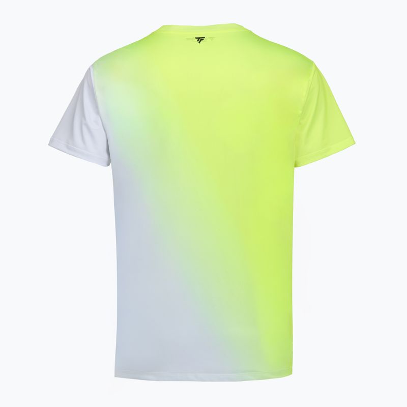 Pánske tenisové tričko Tecnifibre X-Loop Tee white/yellow 5