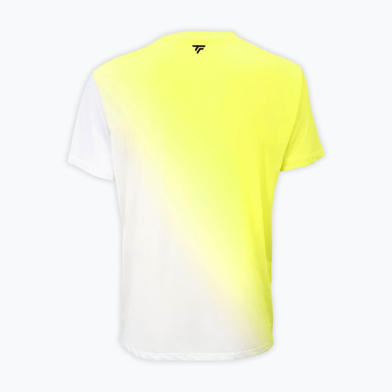 Pánske tenisové tričko Tecnifibre X-Loop Tee white/yellow 5
