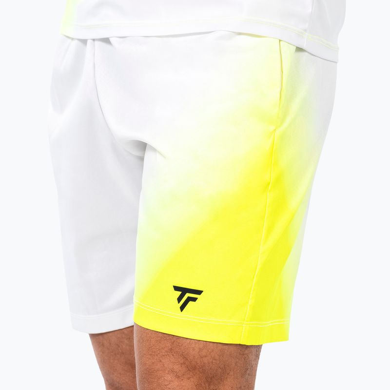 Pánske tenisové šortky Tecnifibre X-Loop white/yellow 4