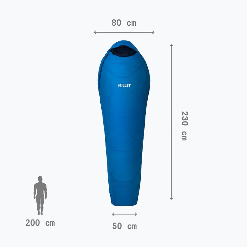 Millet Baikal 750 Long spací vak pravý sky diver 4