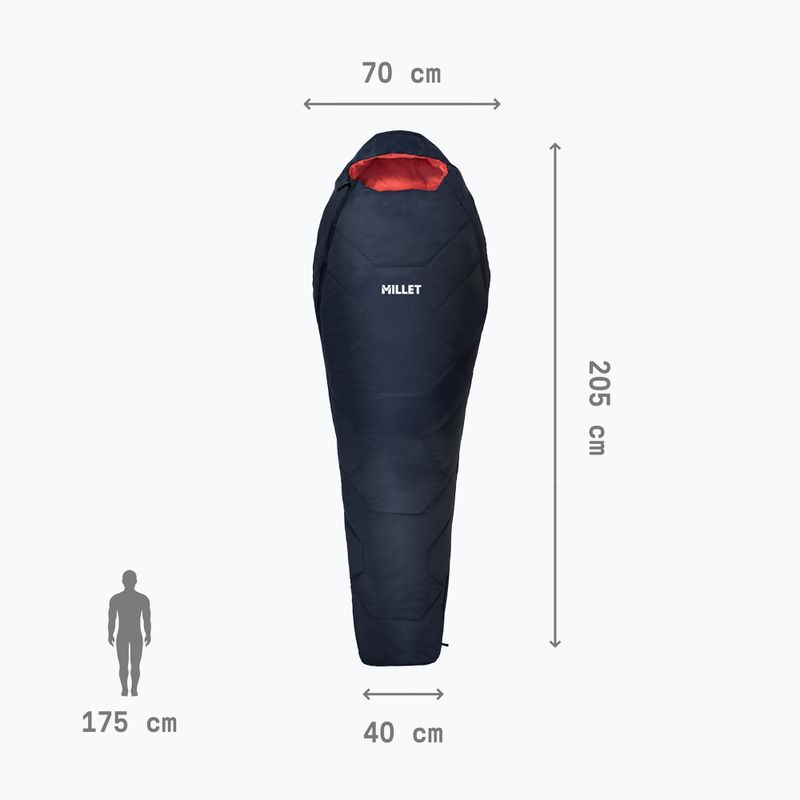 Dámsky spací vak Millet Baikal 750 pravý saphir 4
