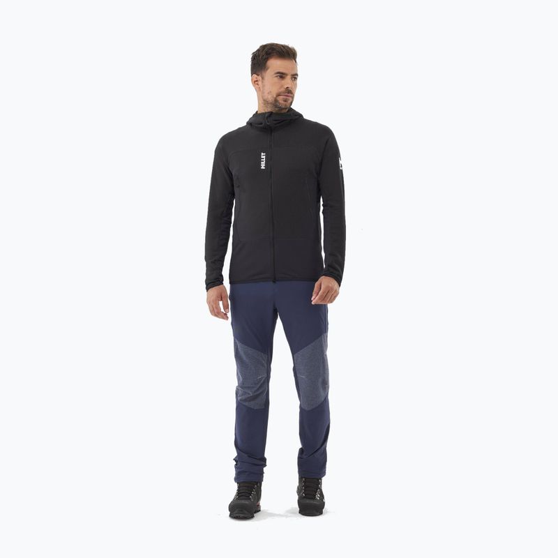 Pánska mikina Millet Fusion Grid Hoodie black/noir 2