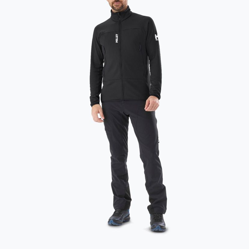 Pánska mikina Millet Fusion Grid black/noir 2