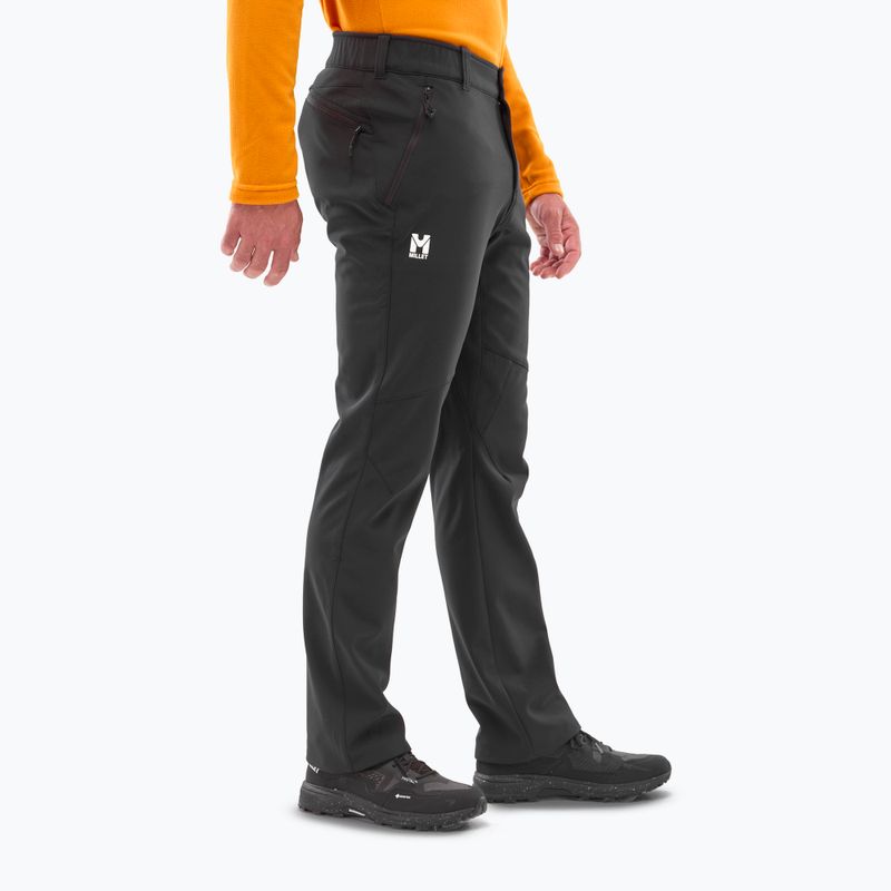 Pánske turistické nohavice Millet Lapiaz black/ noir 4