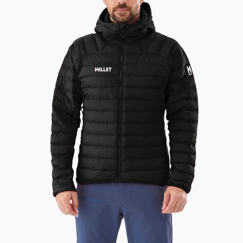 Pánska zateplená bunda Millet Fitz Roy Warm Hoodie black