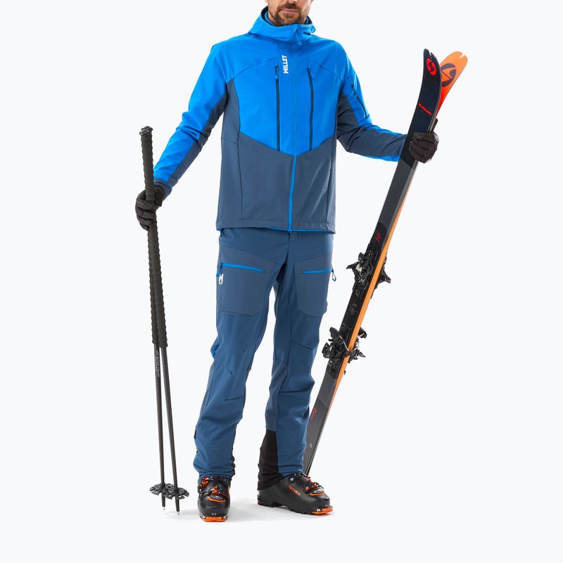 Pánske skialpové nohavice Millet M White Shield navy blue 2