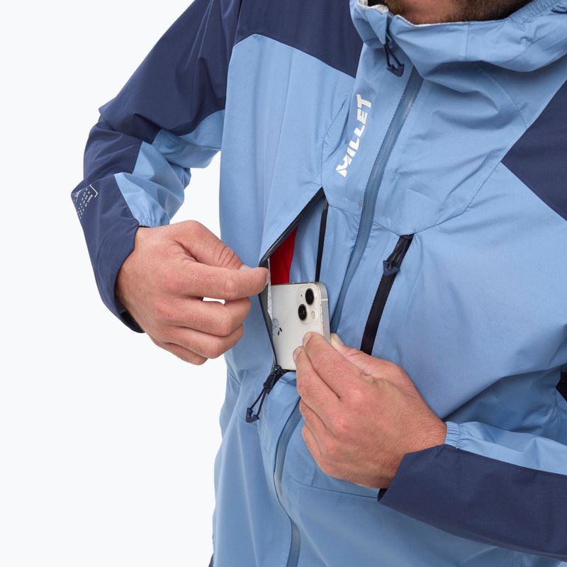 Pánska nepremokavá bunda Millet Wanaka Light 2.5L coronet blue/sapphire 5