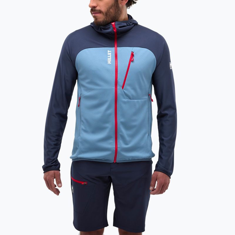 Pánska trekingová mikina Millet Lokka Hoodie III coronet blue/saphir