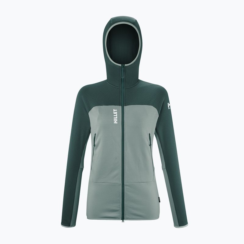 Dámska mikina Millet Fusion Grid Hoodie seaaweed/bottle