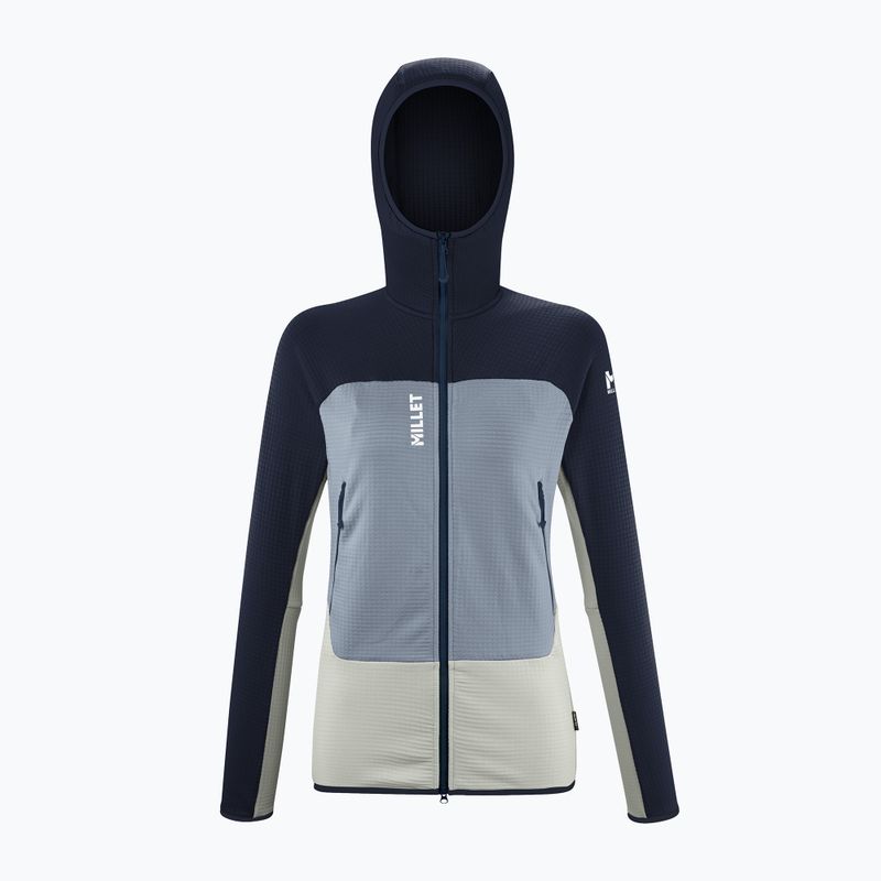 Millet dámska mikina Fusion Grid Hoodie foggy dew/saphir