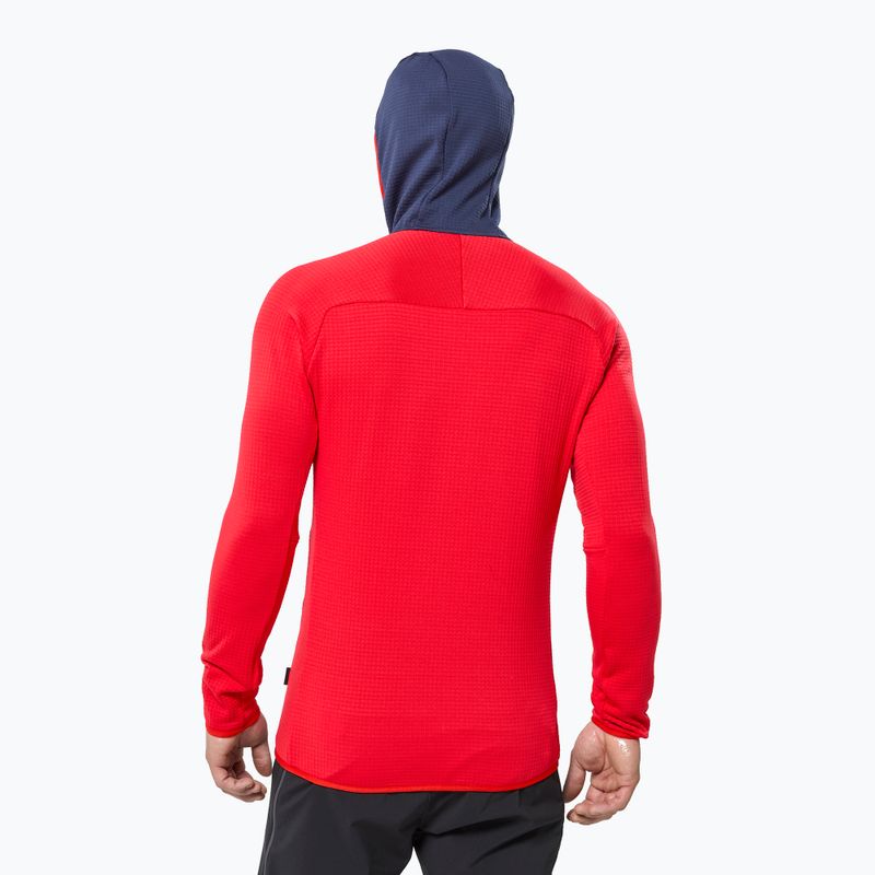 Pánska mikina Millet Fusion Grid Hoodie red 3
