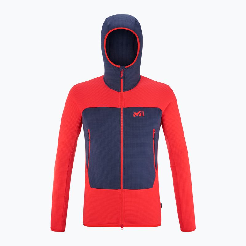 Pánska mikina Millet Fusion Grid Hoodie red 6