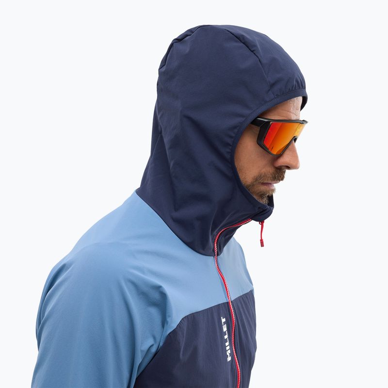 Pánska softshellová bunda Millet Fusion XCS Hoodie coronet blue/saphir 4