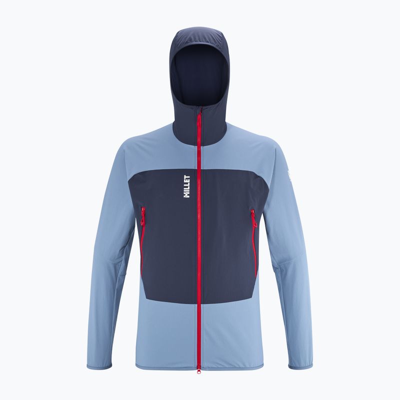 Pánska softshellová bunda Millet Fusion XCS Hoodie coronet blue/saphir 8