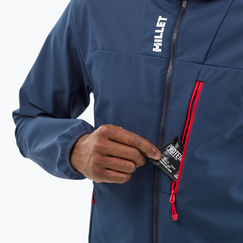 Pánska softshellová bunda Millet Seneca Shield Hoodie saphir 8