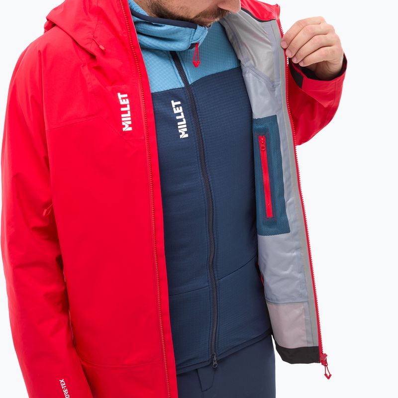 Pánska nepremokavá bunda Millet Kamet Gore-Tex red 10