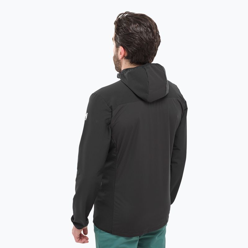 Pánska hybridná bunda Millet Seneca Hybrid Hoodie Softshell black 3