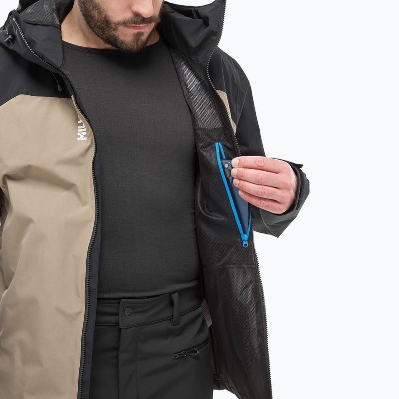 Pánska nepremokavá bunda Millet Seneca GTX 2L dorite/black 10