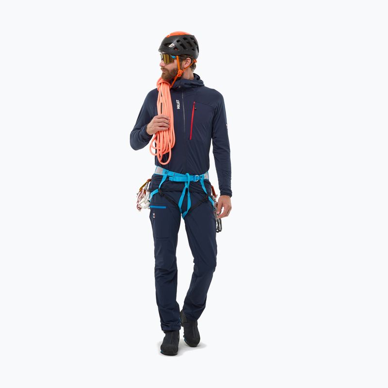 Pánska fleecová mikina Millet Trilogy Icon Lightgrid Hoodie saphir 2