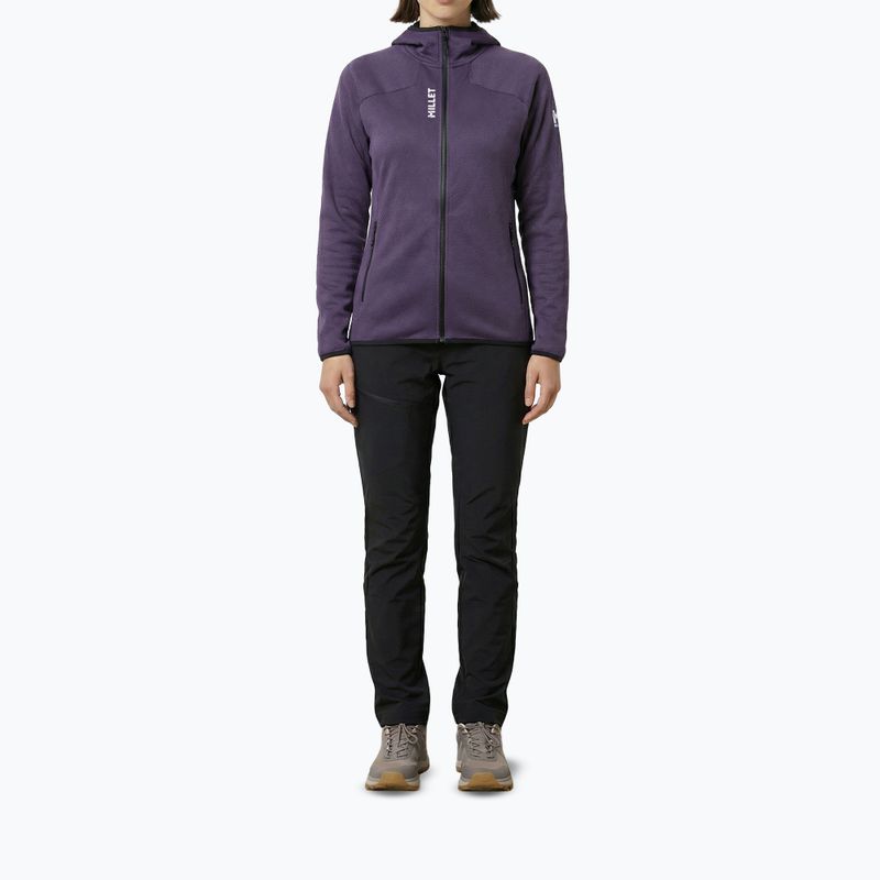 Dámska trekingová mikina Millet Lokka Hoodie III purple velvet 2