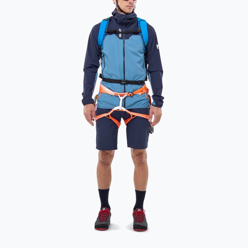Pánska softshellová bunda Millet Kamet Xcs Light Hoodie coronet blue/saphir 2