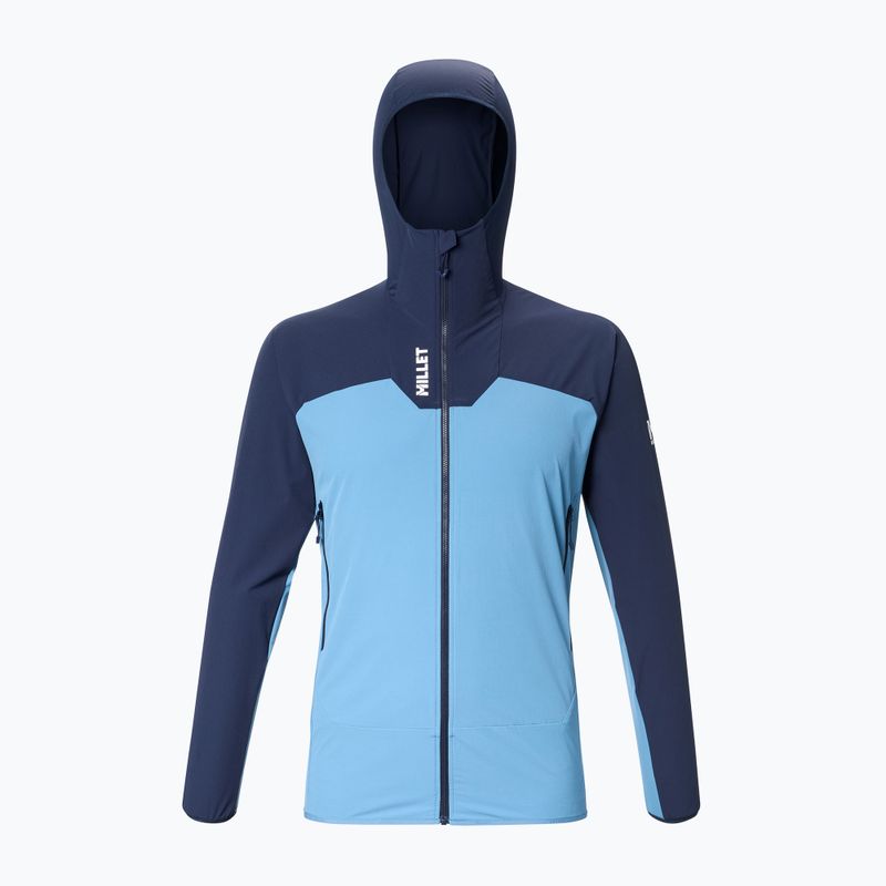 Pánska softshellová bunda Millet Kamet Xcs Light Hoodie coronet blue/saphir 6