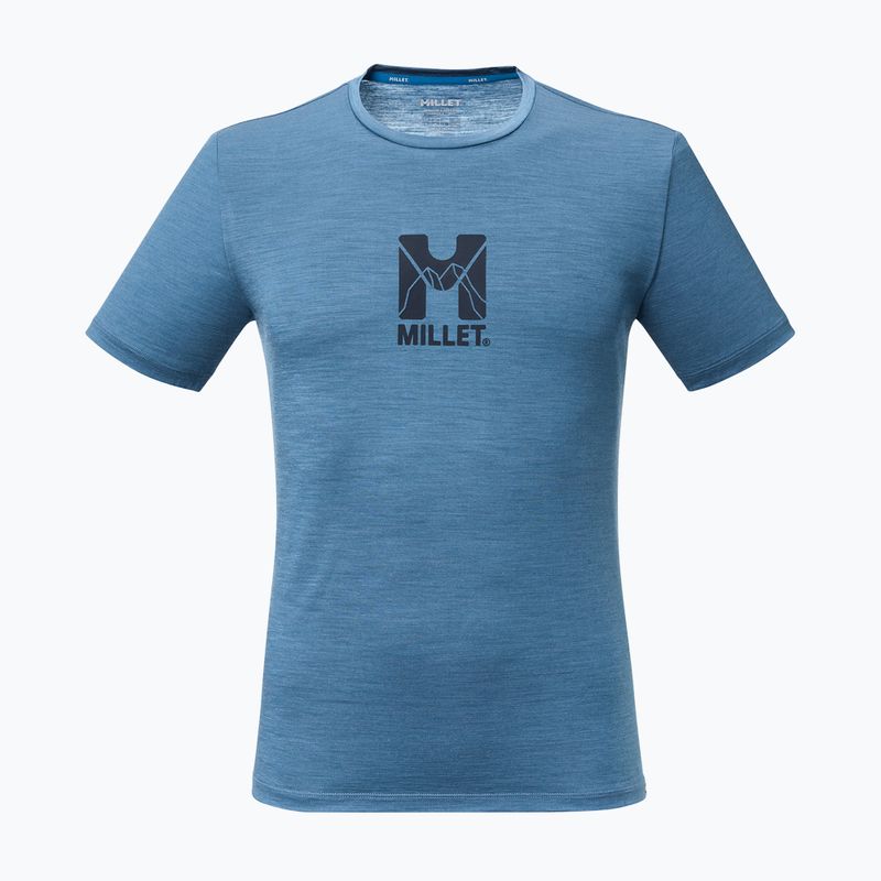 Pánske tričko Millet Ubic Wool SS coronet blue 4