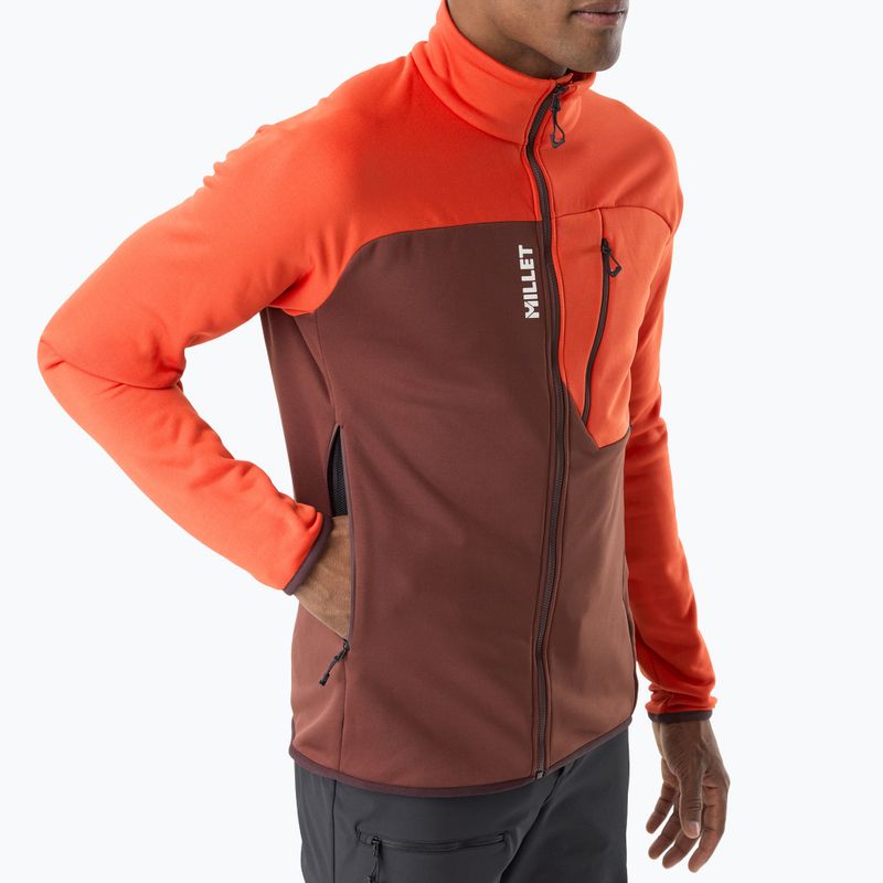 Pánska mikina Millet Seneca Fleece truffle/paprika 4