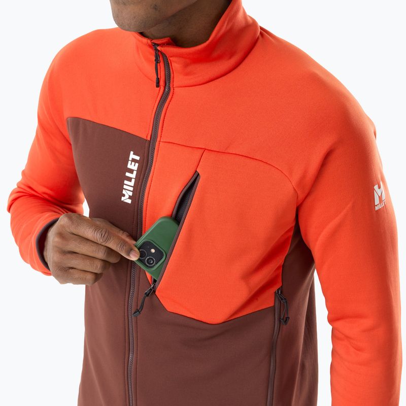 Pánska mikina Millet Seneca Fleece truffle/paprika 5