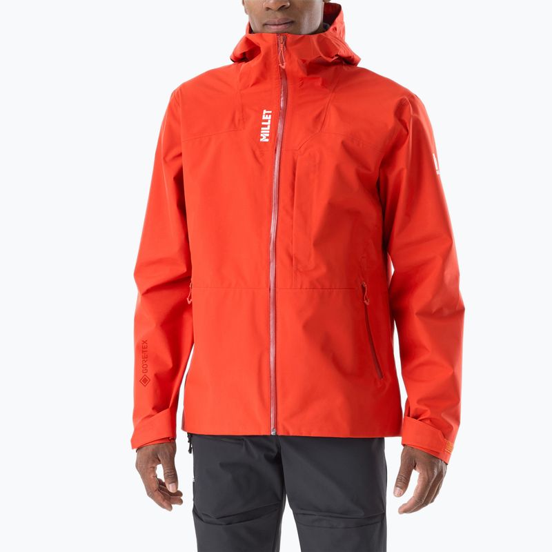 Pánska nepremokavá bunda Millet Ubic Gore-Tex 3L paprika