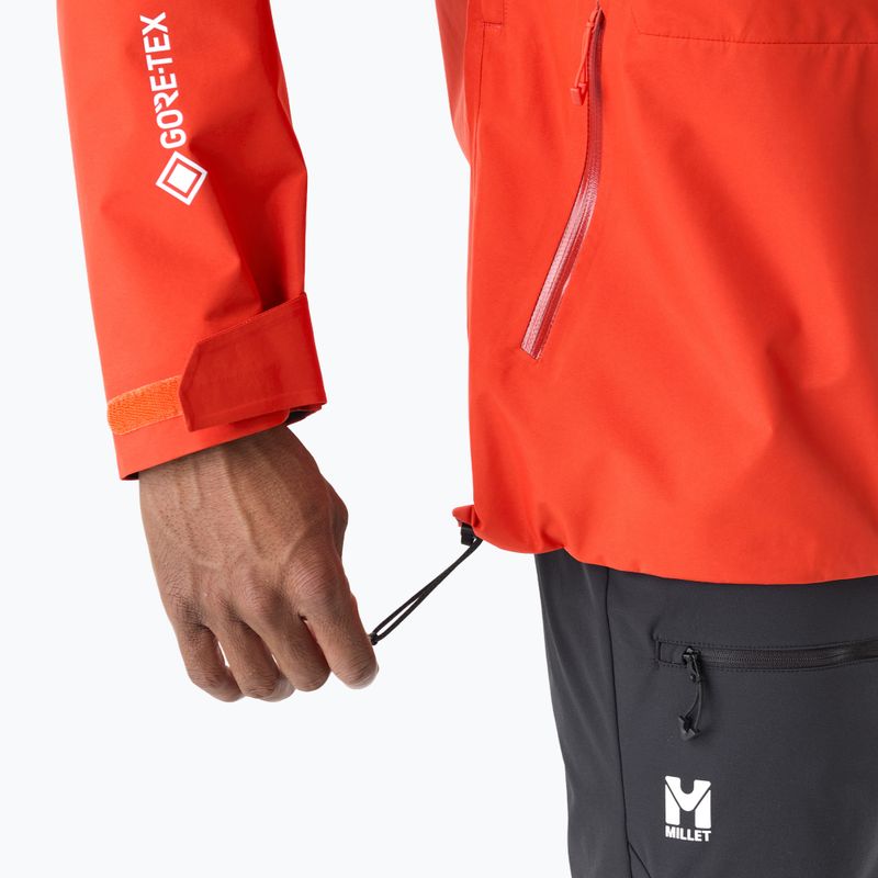 Pánska nepremokavá bunda Millet Kamet Gore-Tex Jacket Jacket paprika 8