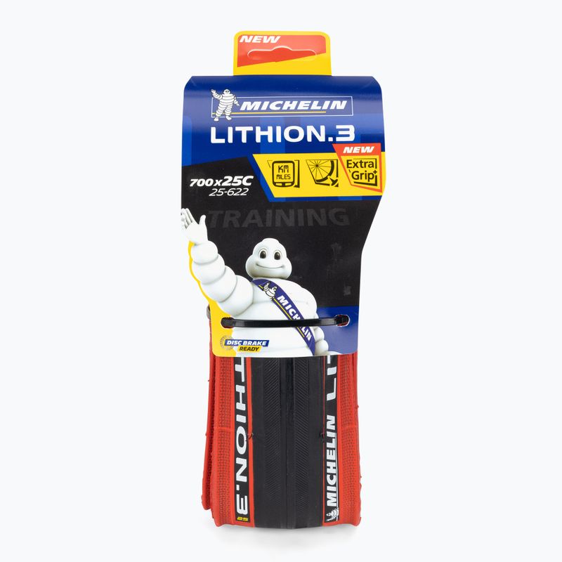 Cyklistické pneumatiky Michelin Lithion3 Ts Kevlar Performance Line červená 43231 2
